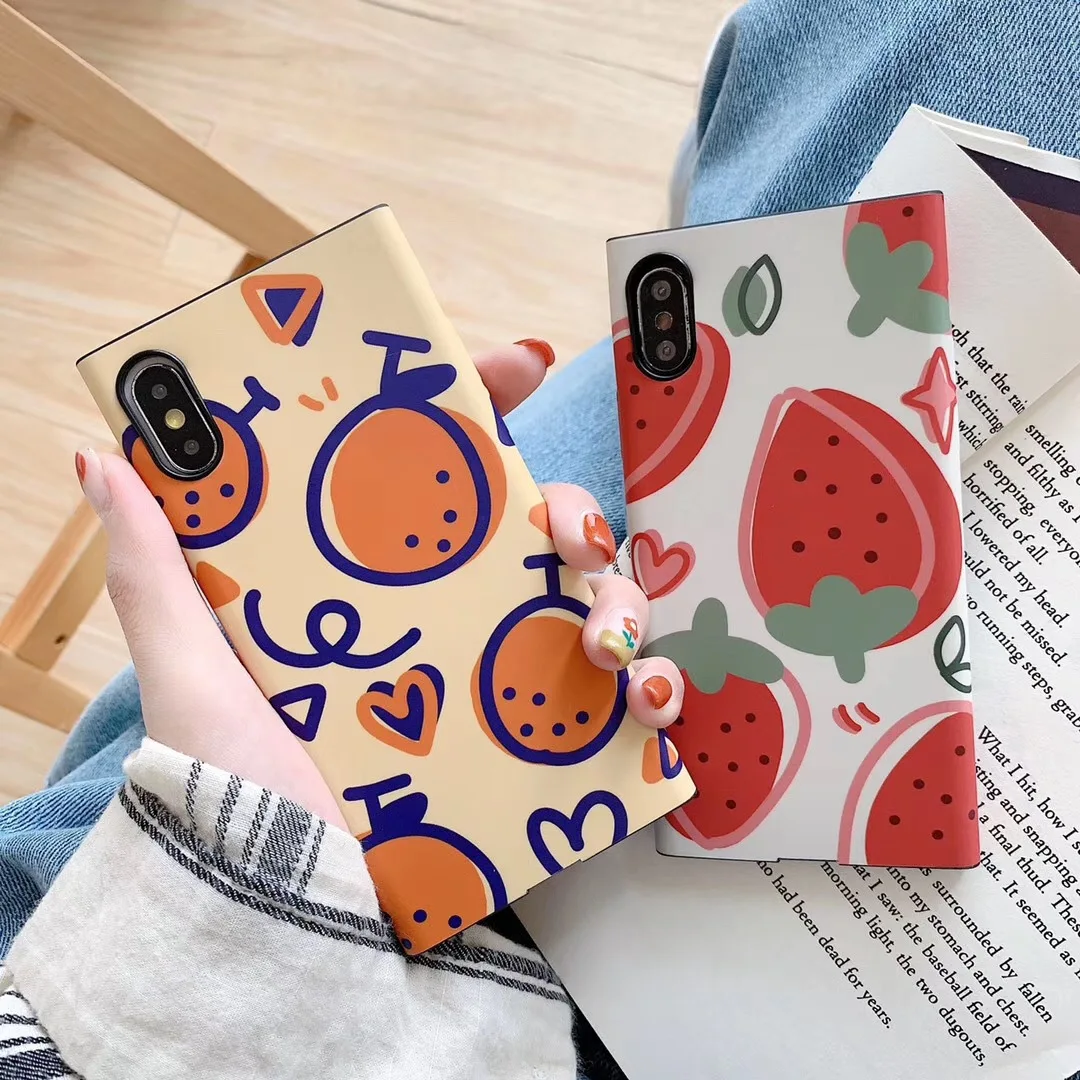 Ins персиковый оранжевый подходит для IPhone Exsmax мобильный телефон оболочка Apple 7/8 Plus