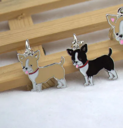 chihuahua 10 шт./партия DIY Шарм Германия Shepherd брелок на сумку домашних собак кулон бульдог брелок pet dog tag Кот аксессуары для собак - Цвет: chihuahua