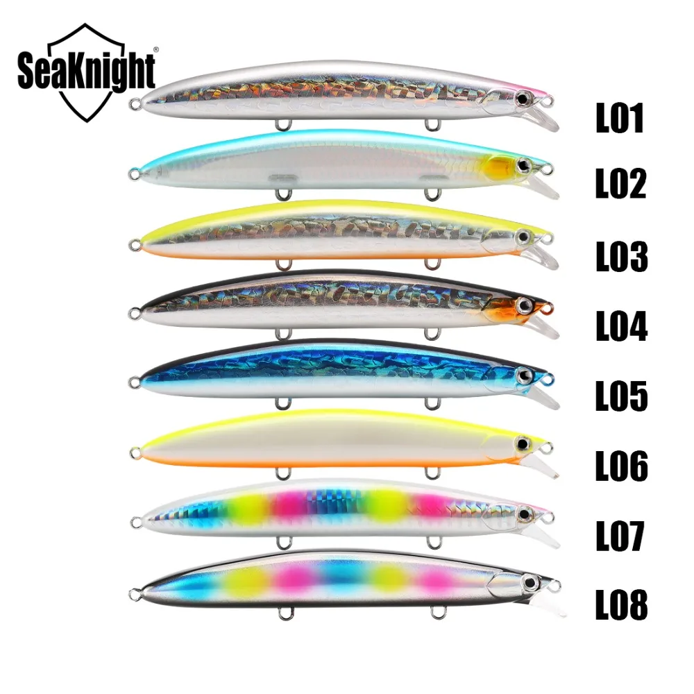 SeaKnight SK008 Minnow рыболовные приманки 8 видов цветов 20 г 125 мм 0 3 9 м с шт. крепкий крючок