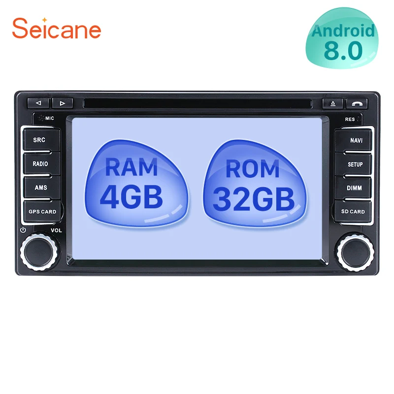 Seicane 8 core Android 0 6 2 &quot2Din GPS Мультимедийный проигрыватель автомобиль радио для Subaru