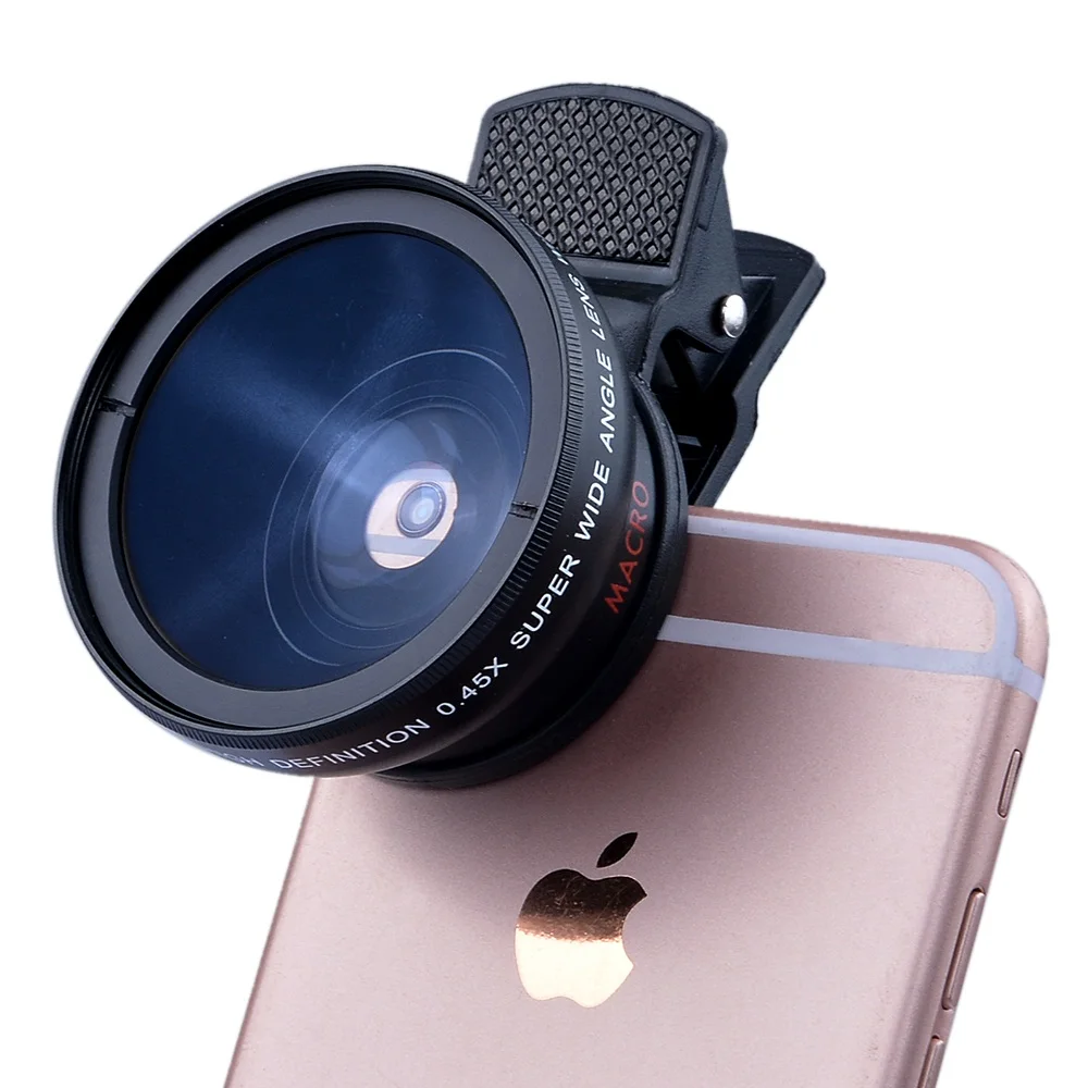 Lightdow 37 мм 0.45x супер широкоугольный объектив с макрообъективом для iPhone 6 Plus 5S 4S Samsung