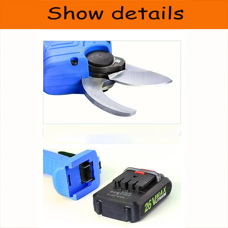

NEW Electric Pruning Scissors 0-30mm Pruning Shears 88V Lithium Battery Garden Pruner