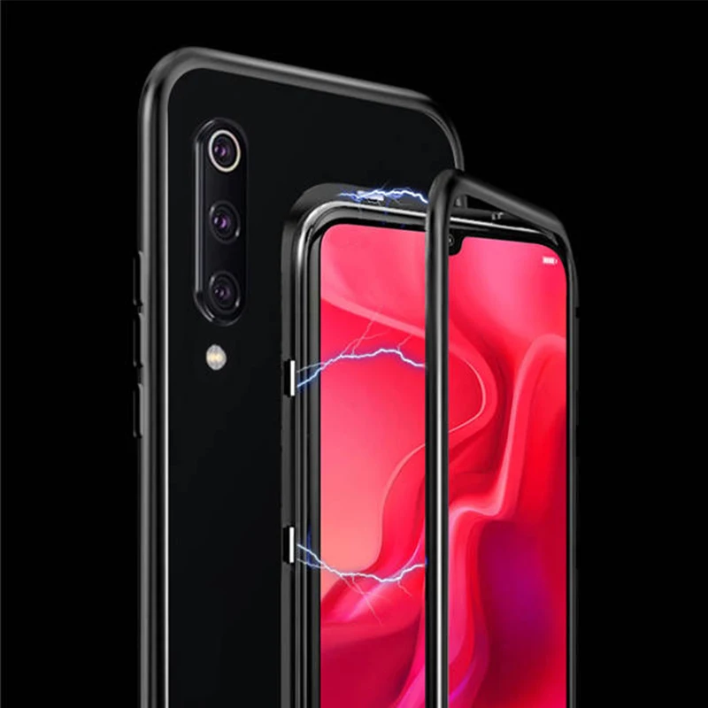 360 магнитный чехол для Xiaomi mi 9 9 SE mi 8 lite 6X A2 Pocophone F1 Алюминий металлический бампер Red mi K20 K20 Pro Note 7 6 Чехол для телефона