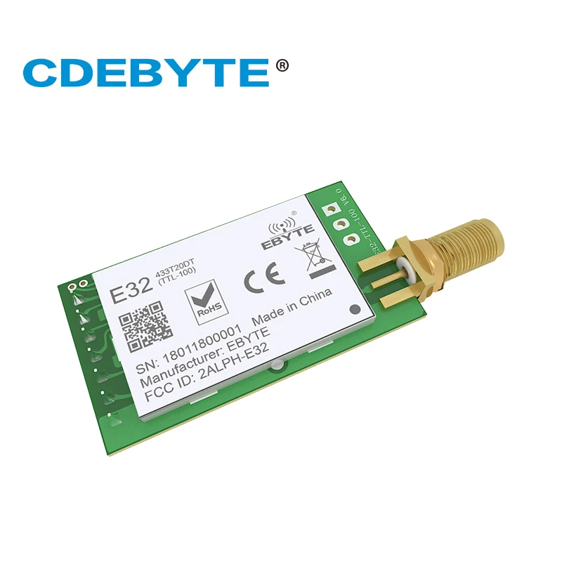 Антенна LoRa для дальнего диапазона UART SX1278 433 МГц 100 мВт SMA IoT uhf E32 433T20DT беспроводной