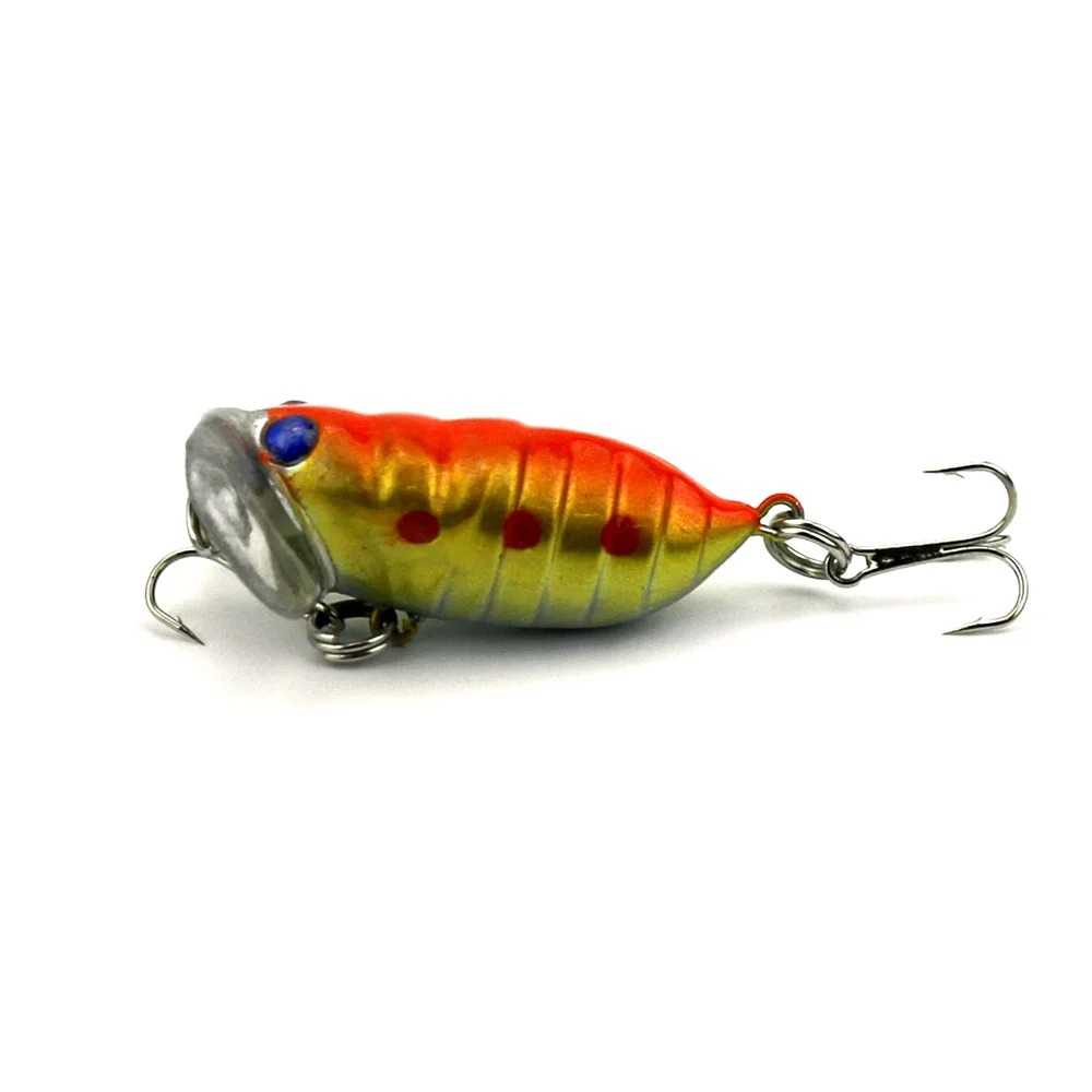 Цикада жёсткая для рыбалки приманки насекомое снасти Crankbait 4 см G 8 # крючки 50 шт