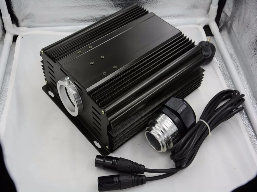 120W LED DMX RGB оптический волоконный двигатель фотовход Вход сигнала dmx512 Размер: