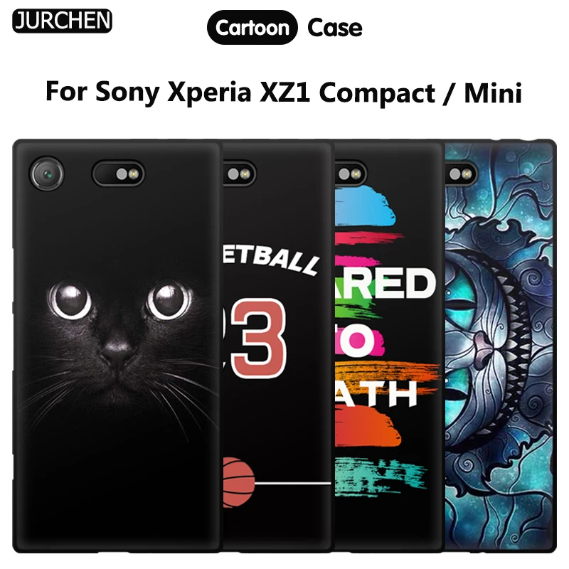JURCHEN для Sony Xperia XZ1 компактный силиконовый мягкий 3D милый мультяшный задний Чехол