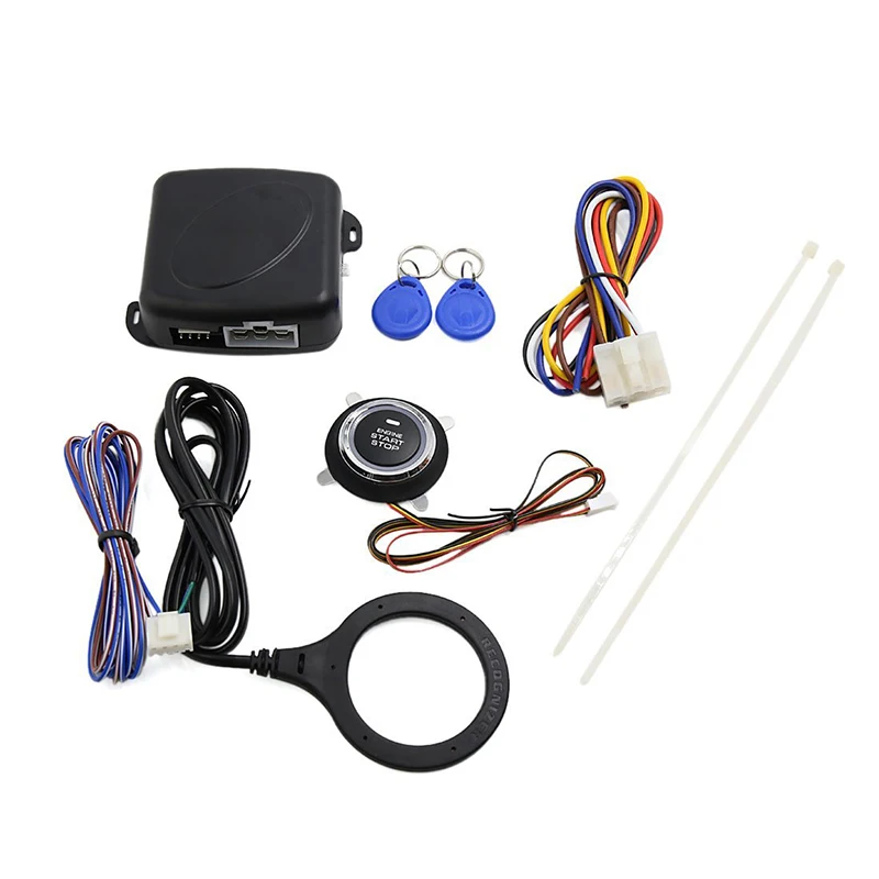 Комплект безопасности вождения автомобиля SUV Двигатель Push Start DC 12 V RFID замок стартер зажигания противоугонные устройства кнопка Start Stop