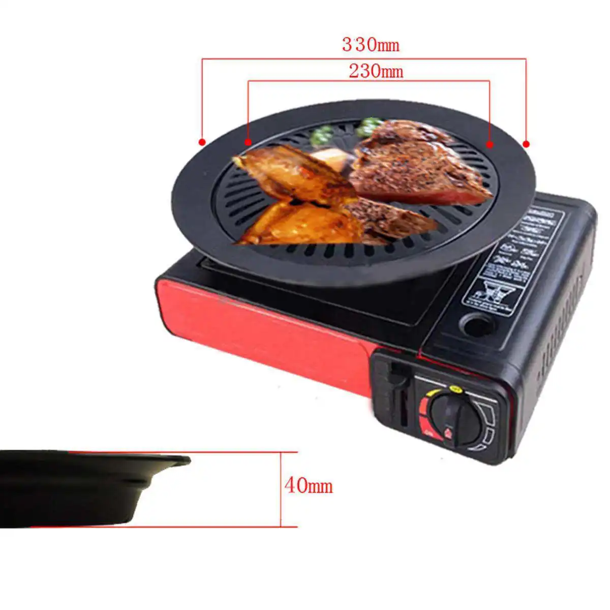 1 шт. антипригарная Бездымная варочная панель барбекю гриль для кухонная