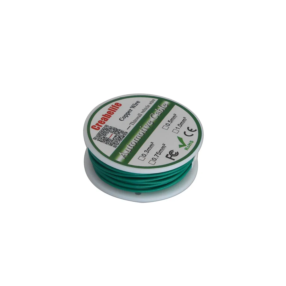 green 10m 10 м/лот набор золотников 0,5 MM2 автоматический кабель 12/24 V 16/0. 2 мм многожильный медный провод ядер Thinwall автомобильный Автомобильный провод Соединительный провод - Цвет: green 10m