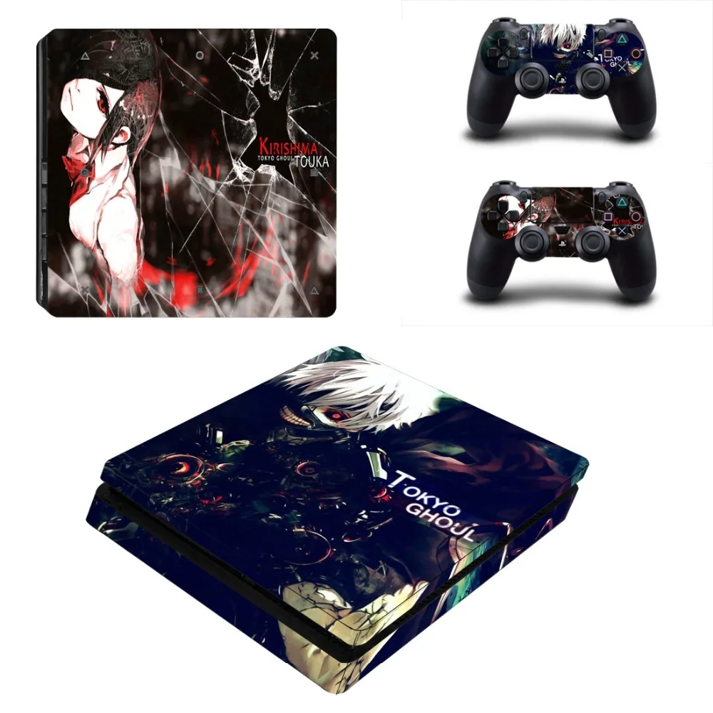 Виниловая кожа PS4 тонкая кожа Наклейка Токийский Гуль наклейка s для PS4 тонкий консоль и контроллер