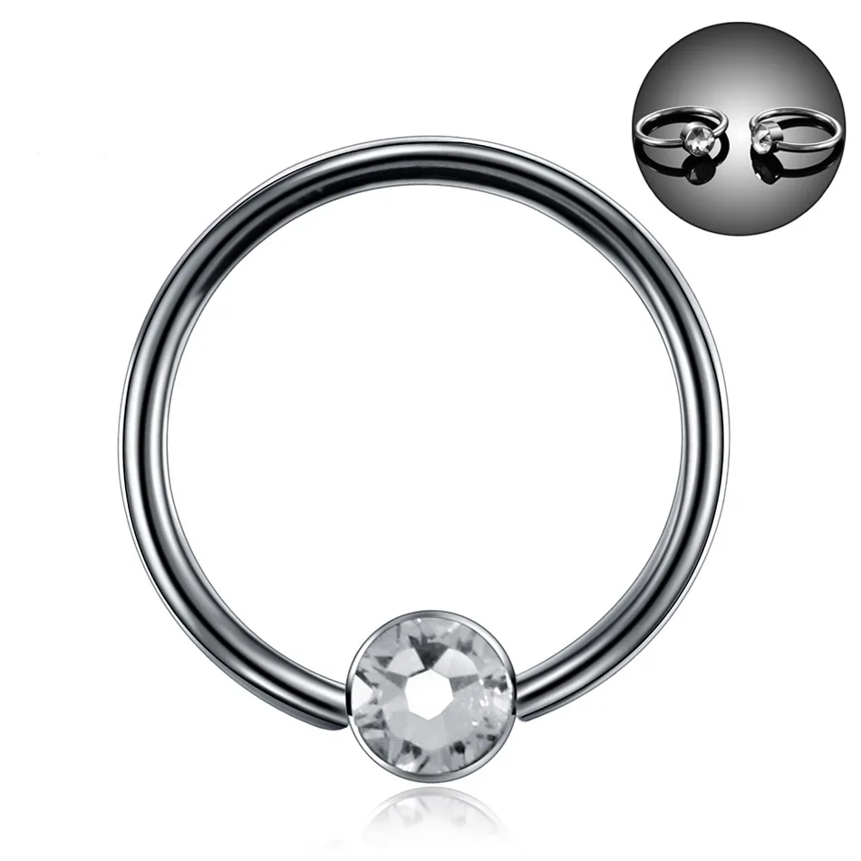 Кольцо Подкова для пирсинга из нержавеющей стали 16 г|Украшения тела| |