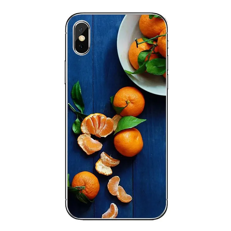 TPU Transparent Cases For iPod Touch iPhone 4 4S 5 5S 5C SE 6 6S 7 8 X XR XS Plus MAX Benefits Fresh Citrus Orange Fruit Pattern |
