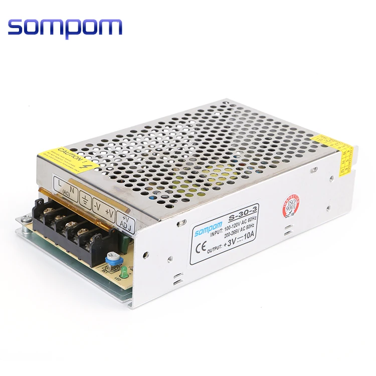 Sompom высокое качество постоянное напряжение 110 В 220 вход в DC 3 5A 10A 20A 30A 40A 60A