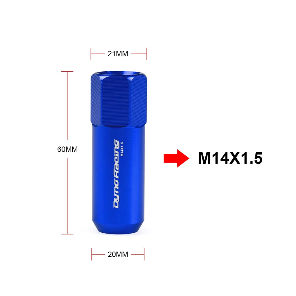 Колеса Dynoracing 60 мм M14 X 1 5 гайки для колес 20 шт. гоночных винтовые Алюминиевые YC101006|nut