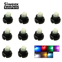 10x t3 led 3528 smd car cluster gauges dashboard white ice blue red pink green instruments panel light neo wedge bulbs