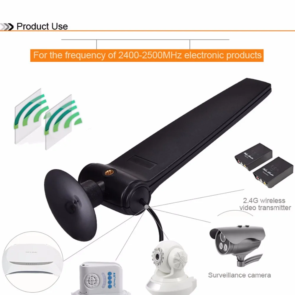 2.4GHz 9dbi high gain Wifi Antenna Signal Booster Multifunctional AP aerial with 3m cable SMA male connector NEW wholesale