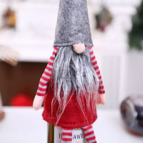 

Happy Merry Christmas Santa Wine Bottle Bag Cover Xmas Dinner Party Table Decor