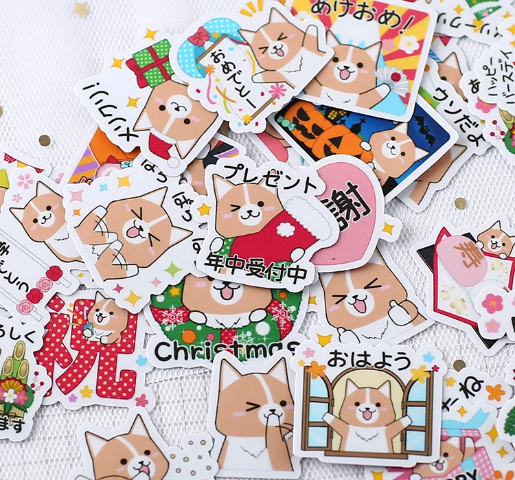 40 шт./упак. милые самодельные наклейки сумка корейский дневник декоративные для