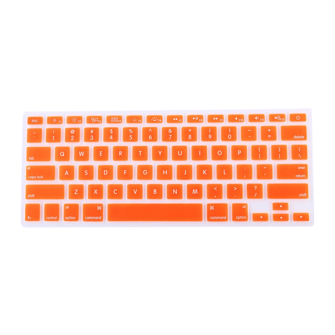 orange Защитная пленка для клавиатуры ноутбука для macbook air 13 pro 15 дюймов A1466 A1502 A1278 A1398 Силиконовая накладка для клавиатуры США - Цвет: orange