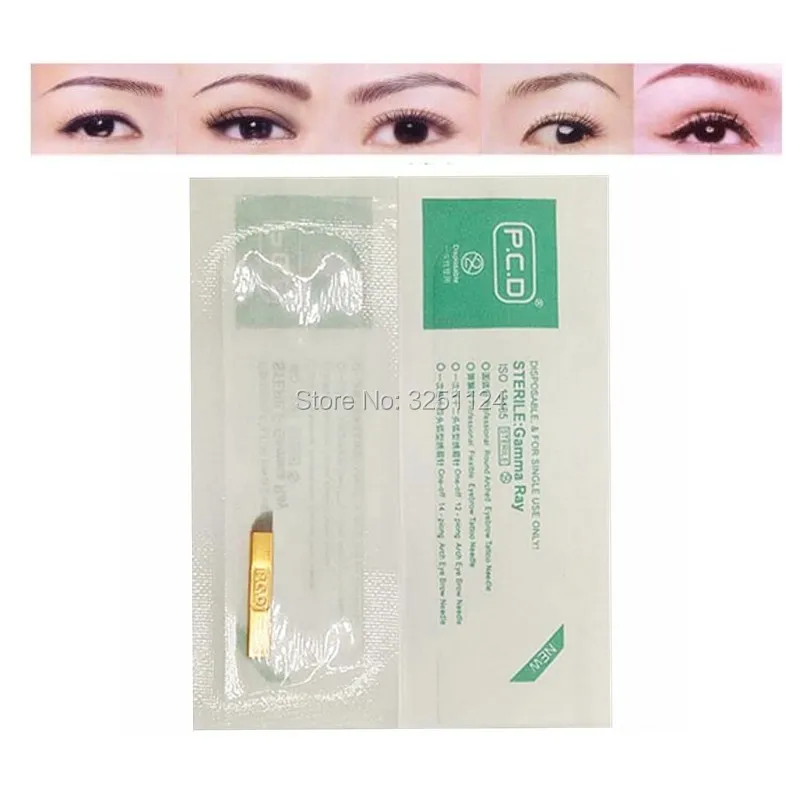 50 шт. медные иглы для татуажа бровей 12 пин|microblading needles|blade microbladingpcd |