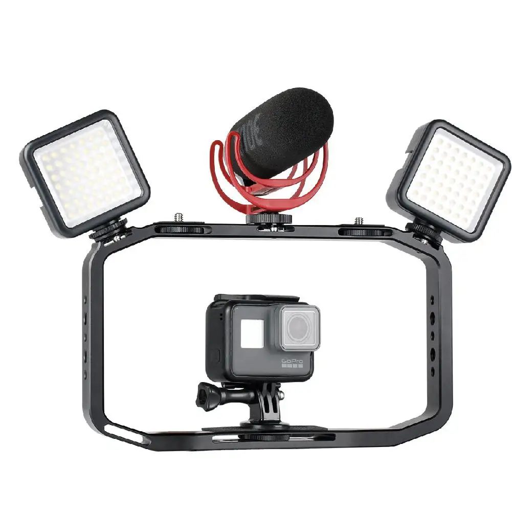 Портативная видеокамера для DSLR камеры телефона Gopro Вертикальная съемка телефонная клетка для Canon Nikon iPhone Xs Max X 8 7 Gopro 5 6 7 r25