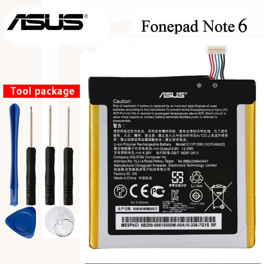 Оригинальный аккумулятор ASUS Fonepad Note 6 для FHD6 ME560CG K00G 3130 мАч с