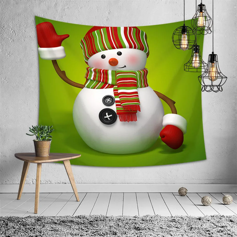 SOFTBATFY Christmas Decor Tapestry Headboard Wall Art Bedspread Dorm Home | Дом и сад
