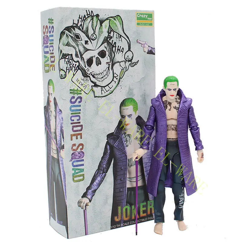 1:12 Crazy Toys DC Comic The Joker 6&quot Suicide Squad 1/12 PVC Anime Action Figure Model Collection Toy Gift With Original Box | Игрушки и