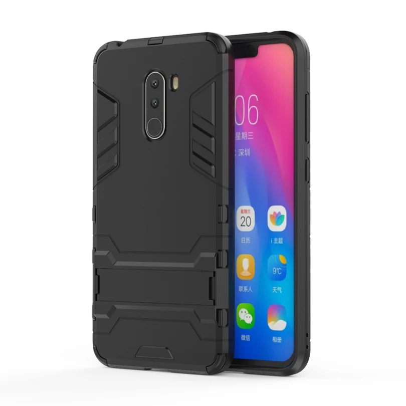 Чехол для Xiaomi Mi Pocophone F1/Poco F1 силиконовый чехол телефона ударопрочный робот броня