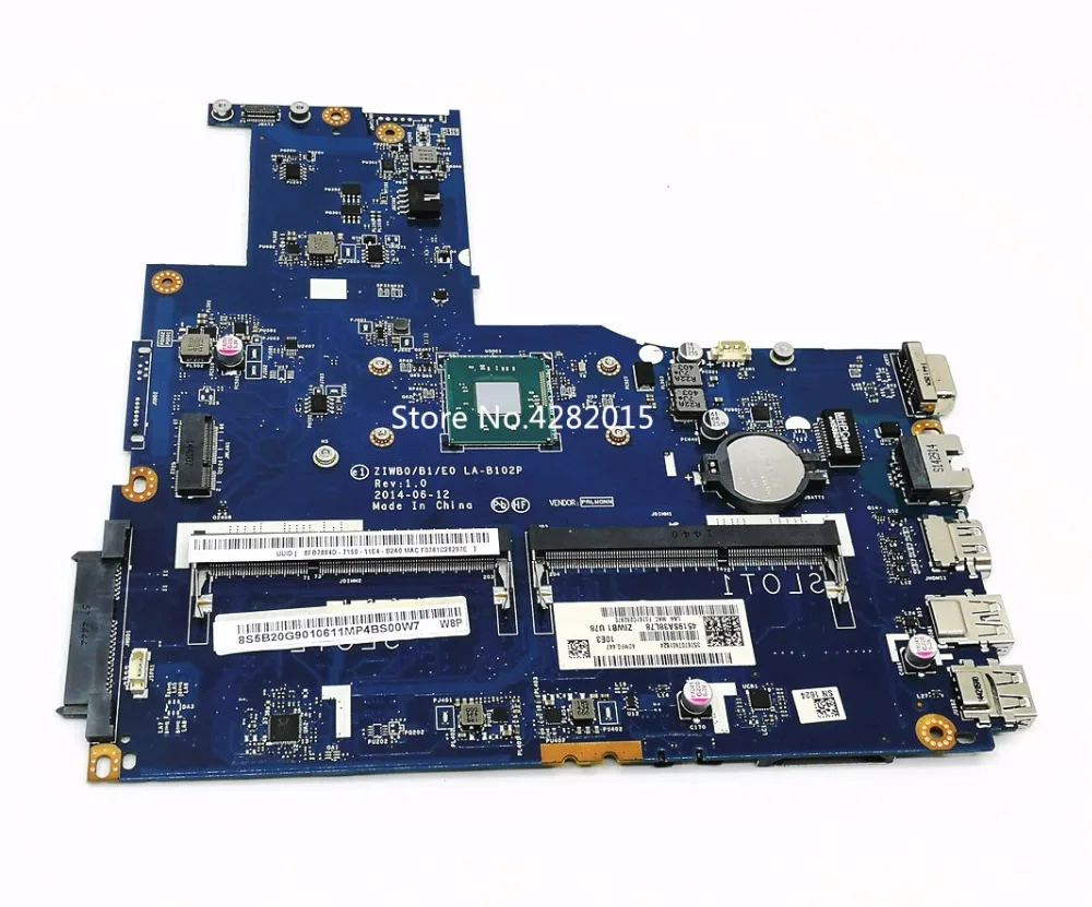 FRU: 5B20G90106 ZIWB0/B1/E0 LA-B102P основная плата для ноутбука lenovo B50-30 материнская плата с процессором Intel SR1YJ N2840 протестирована