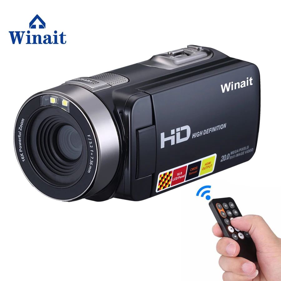 Winait Super Full HD 1080P Цифровая видеокамера высокого качества с ночным видением