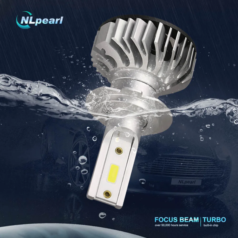 Nlpearl 2x Canbus H7 светодиодный головной светильник лампы 4300k 6000k 8000k 10000LM/пара H4 светодиодный H7 H1 H3 H9 H11 9005 HB3 9006 HB4 светодиодный туман светильник