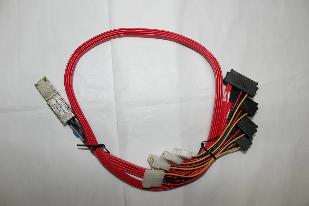 RaidStorage molex 74557-2000 SFF-8088 Mini-SAS MiniSAS 26Pin для SATA x4 29pin 6 ГБ/сек. RAID кабель 100 см | Компьютеры и