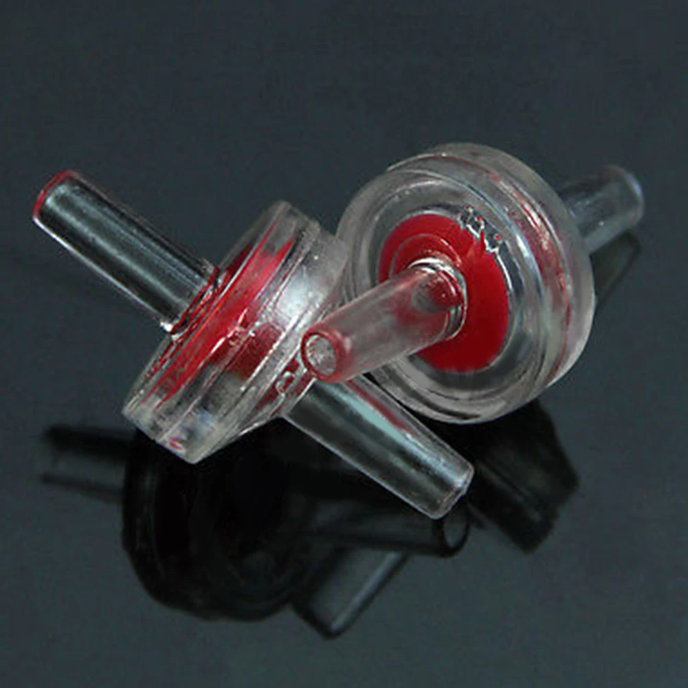 Brand New 10pcs/lots Aquarium Fish Tank C02 Water Air Line Pump Plastic One Way Non-Return Check Red | Дом и сад