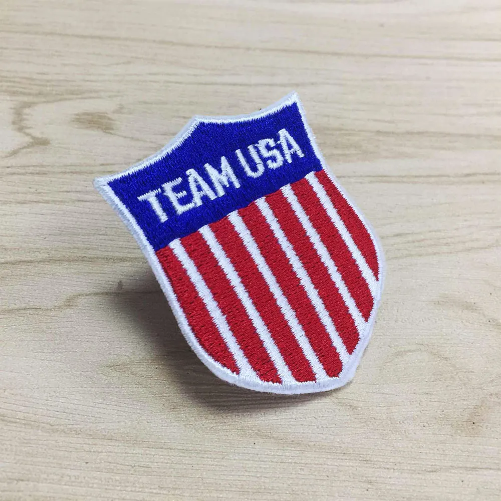 Команда США вышивка металлик патч для поддержки куртки панк мотоцикл Скелет