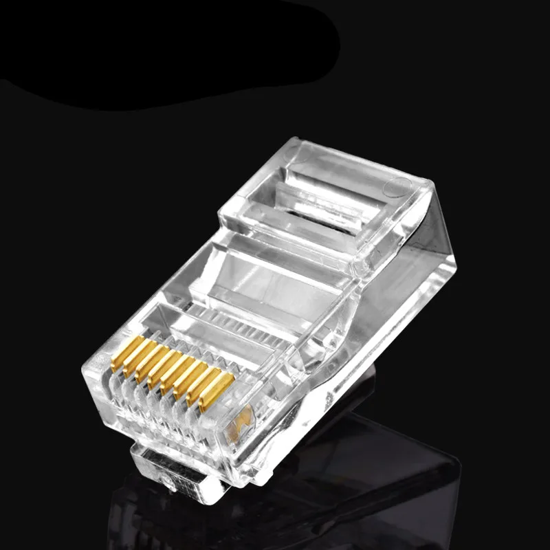 

Network crystal head monitoring connector computer network head RJ45 plug 8p8c crystal head network cable connector