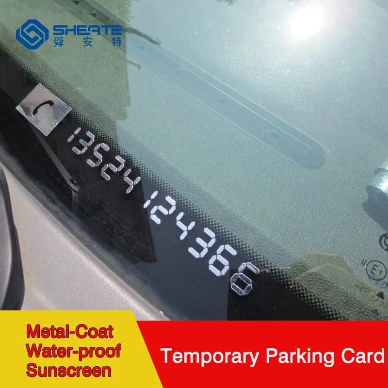 SHEATE Автомобильная Временная парковочная карта как внутри так и снаружи