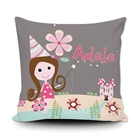 Чехол на подушку для автомобиля от LVSURE, сказочный Чехол на подушку с именем ребенка, декоративное украшение от Cartoo Flower