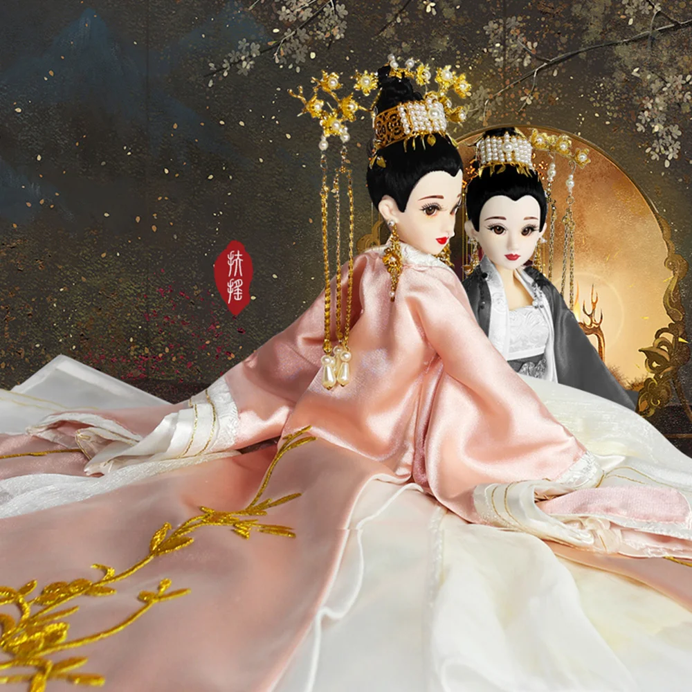 Шарм Fortune Days East древняя кукла костюм 1/6 как BJD Fuyao Queen с макияжем 14 суставов тела