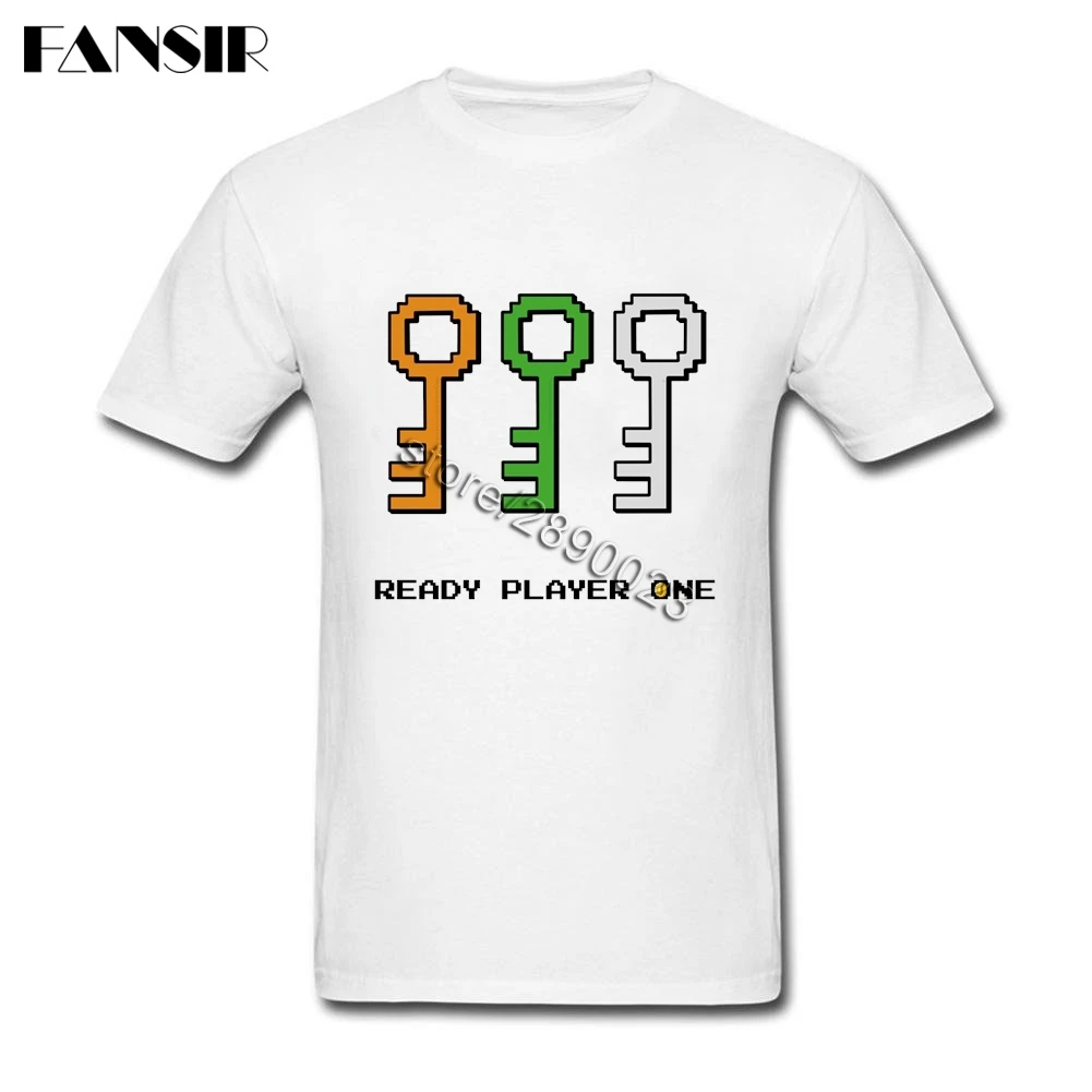 Geek готовый плеер один футболка для мужчин белая рубашка с короткими рукавами и