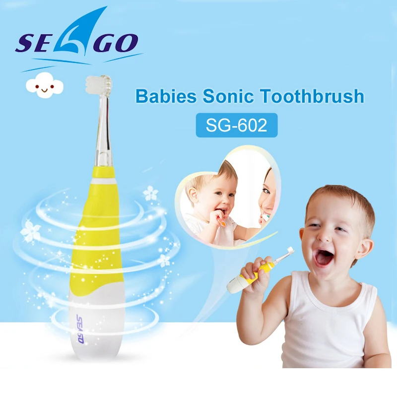 Детская электрическая зубная щетка Seago детская мягкая щетина со светодиодной