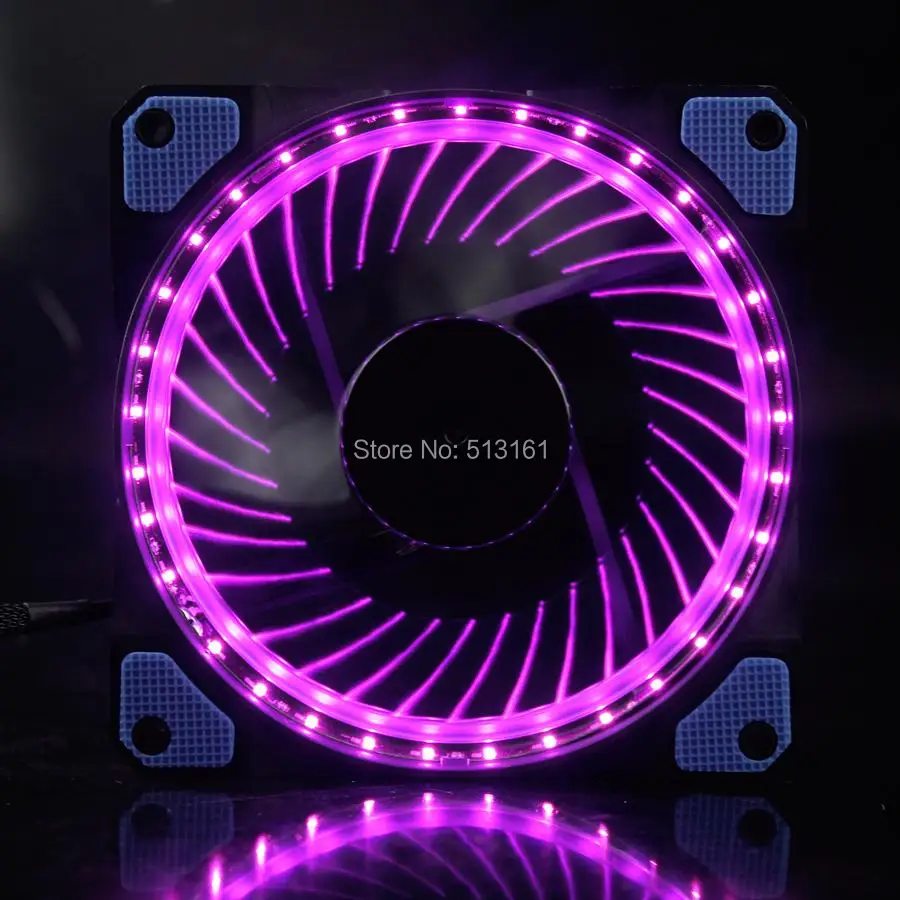 1 шт Gdstime Eclipse светодиодные фонари фиолетовый/желтый 120 мм PC чехол Вентилятор