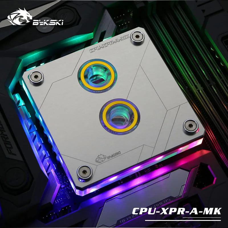 Водяной блок Bykski CPU для INTEL LGA1150 1151 115X 2011 2066 X99 RGB поддержка 5 в 3PIN материнская плата