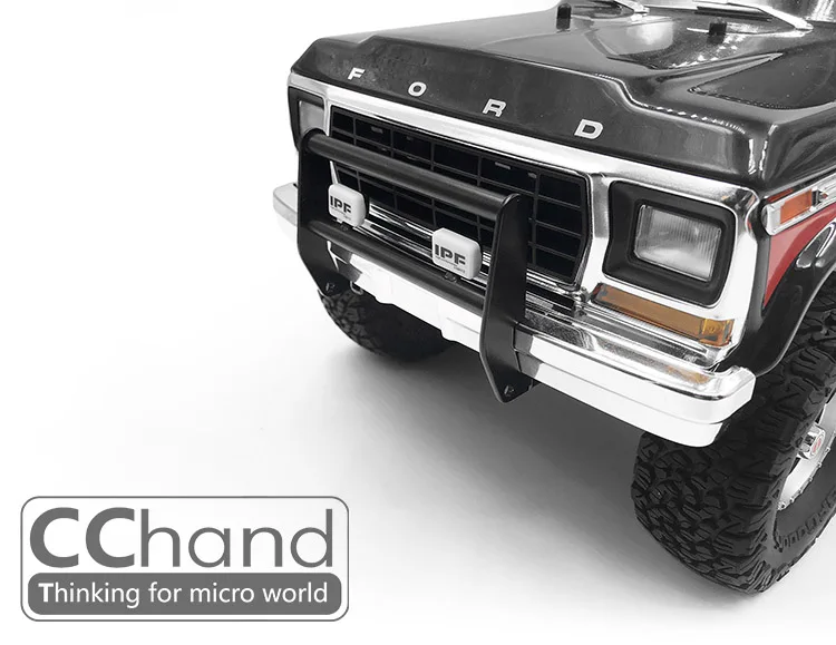 Передний металлический бампер с IPF светильник для TRAXXAS DEFENDER TRX 4 BRONCO crawler car|Детали и