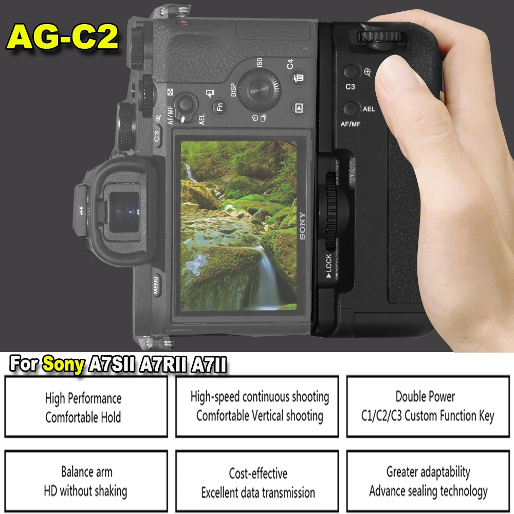 Батарейный блок для Sony A7SII A7RII A7II Canon 5D Mark IV камер Nikon D500 DSLR беспроводное управление