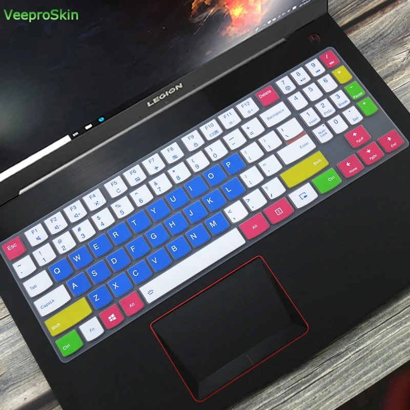 Силиконовый защитный чехол-клавиатура для 15,6 ''lenovo Legion Y720 Y540 Y530 Y520 R720 Y7000(15'') Y730 Y740(17 ''