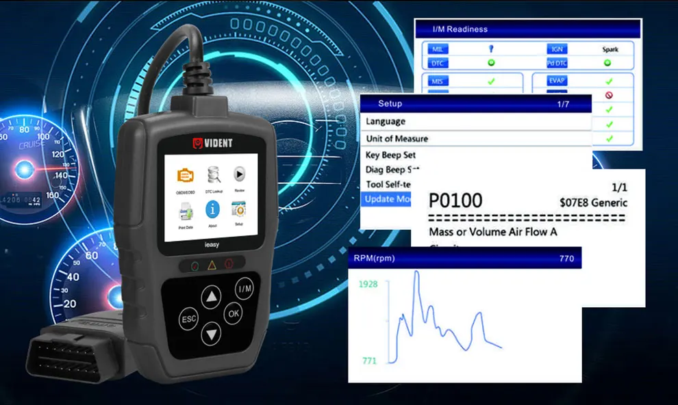 IEasy300 Pro автомобильный диагностический сканирующий инструмент считыватель кодов