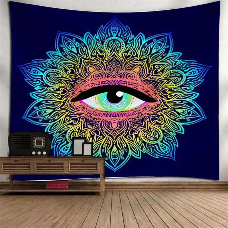 wall tapestry polyester mandala towel moroccan gabilenovye on the sun moon eyes palm energy | Дом и сад