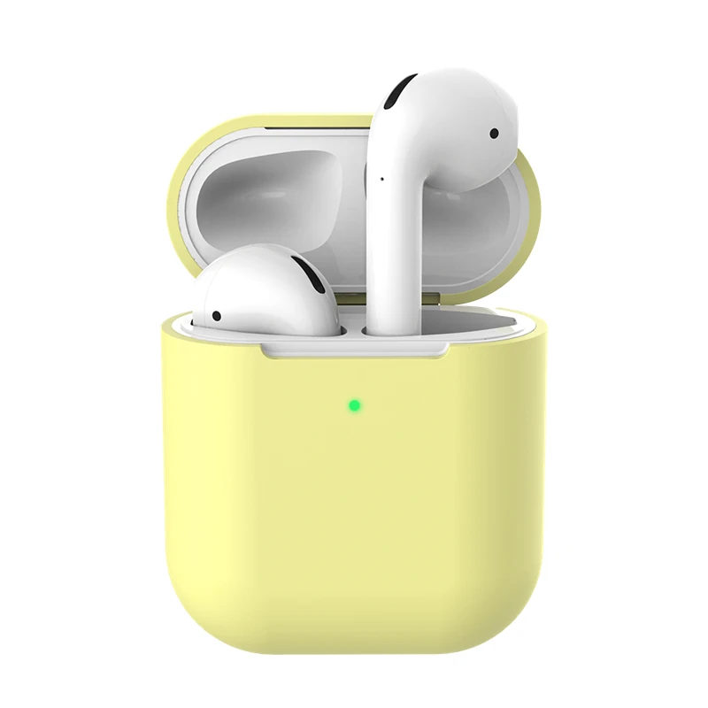 05 Чехол для наушников Apple AirPods 2 силиконовый чехол беспроводной Bluetooth защитный чехол для наушников AirPod тонкий ударопрочный чехол - Цвет: 05